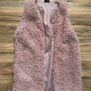 womens pink vest